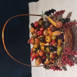 Artificial fruit in Wicker Basket 🧺
